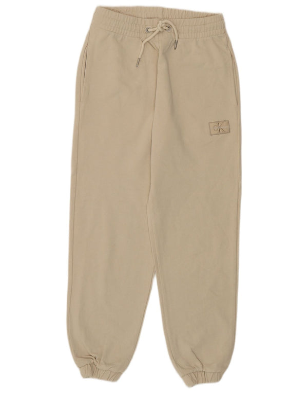 Pantaloni da tuta da donna Calvin Klein Joggers UK 6 XS Cotone beige