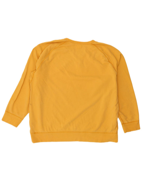 Levi's Donna Felpa Oversize Maglione UK 20 2XL Cotone Giallo