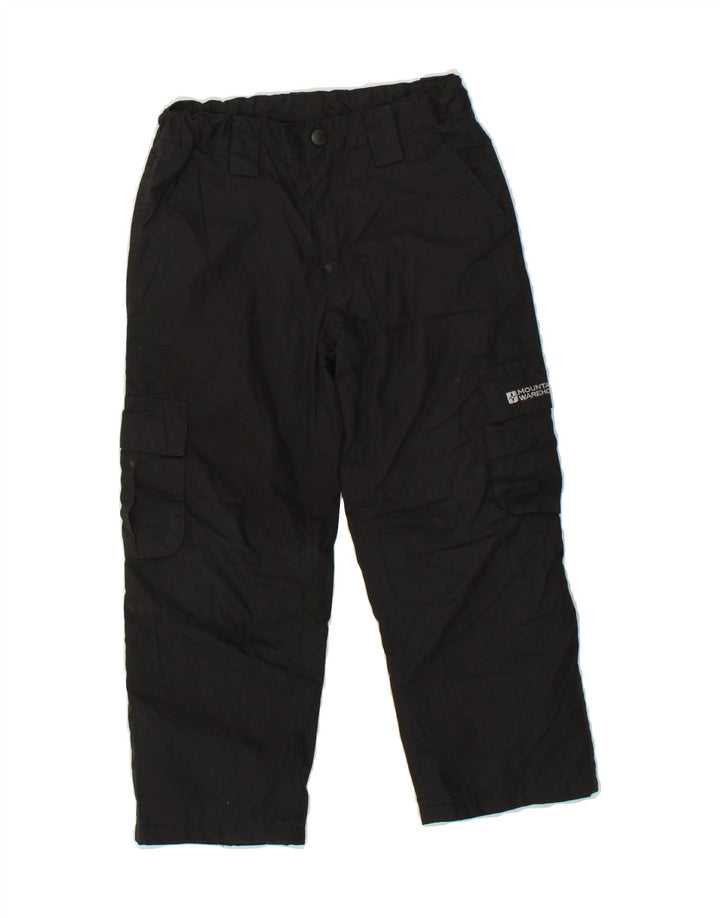 MOUNTAIN WAREHOUSE Boys Straight Cargo Trousers 5-6 Years W20 L8 Black Vintage Mountain Warehouse and Second-Hand Mountain Warehouse from Messina Hembry 