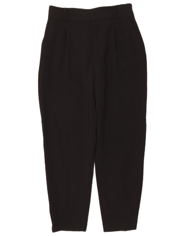 Pantaloni chino affusolati da donna Zara grandi W30 L27 poliestere nero