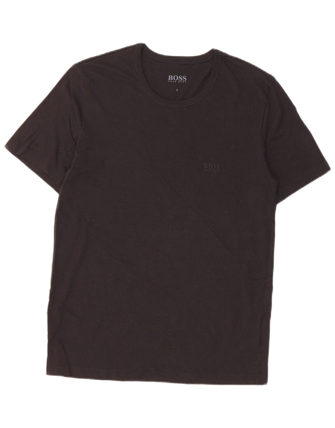 T-shirt da uomo Hugo Boss Top piccola in cotone nero