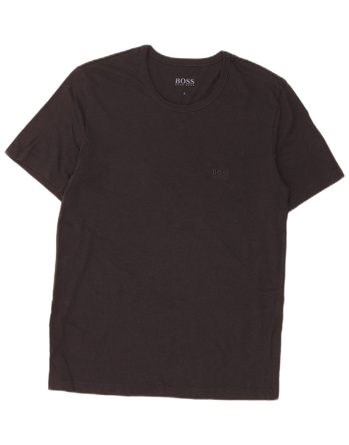 T-shirt da uomo Hugo Boss Top piccola in cotone nero