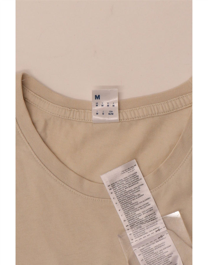 T-shirt grafica da uomo Reebok Top in cotone beige medio