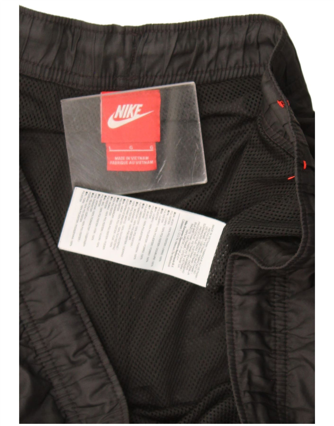 Pantaloncini sportivi Nike da uomo con grafica, grandi, in poliestere nero