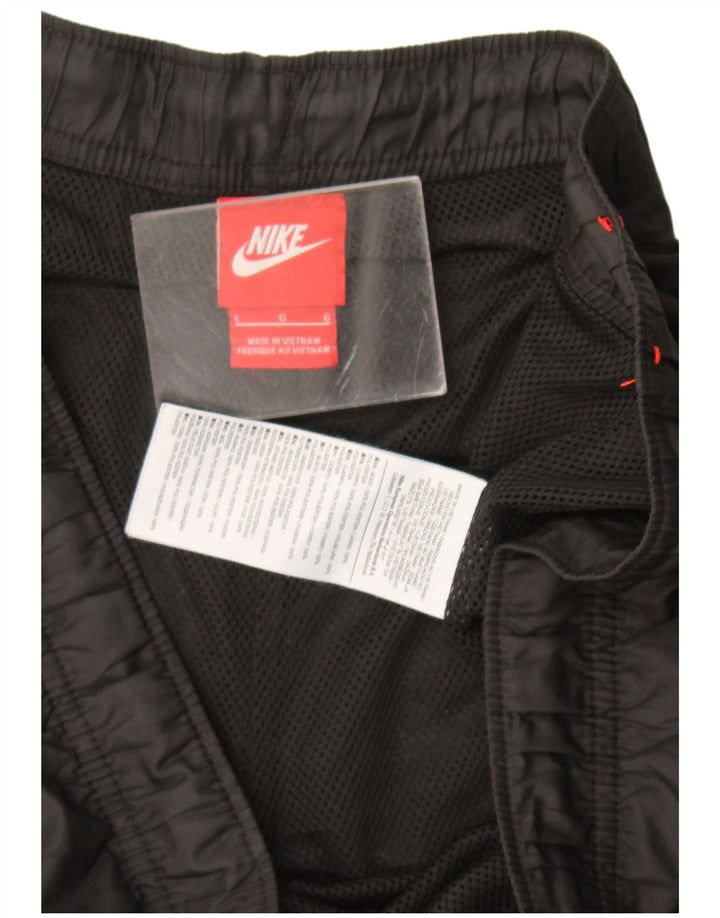 Pantaloncini sportivi Nike da uomo con grafica, grandi, in poliestere nero