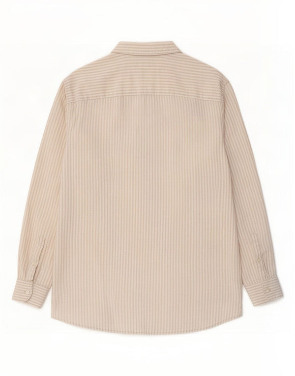 Camicia alta da uomo Abercrombie & Fitch Lino gessato beige medio