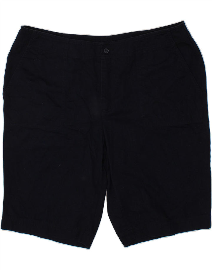CHAPS Womens Chino Shorts US 18 2XL W40 Navy Blue Cotton Vintage Chaps and Second-Hand Chaps from Messina Hembry 