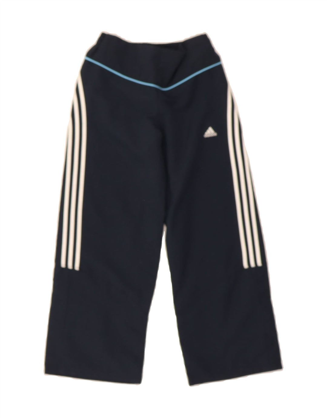 ADIDAS Girls Tracksuit Trousers 5-6 Years Navy Blue Polyester Vintage Adidas and Second-Hand Adidas from Messina Hembry 