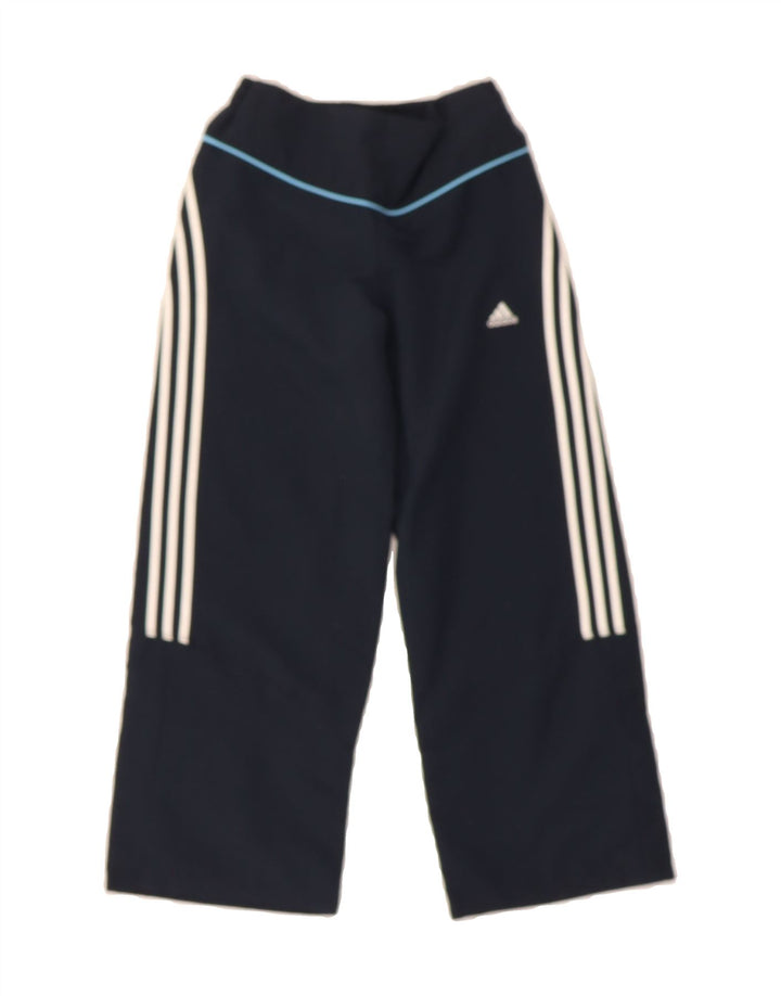 ADIDAS Girls Tracksuit Trousers 5-6 Years Navy Blue Polyester Vintage Adidas and Second-Hand Adidas from Messina Hembry 
