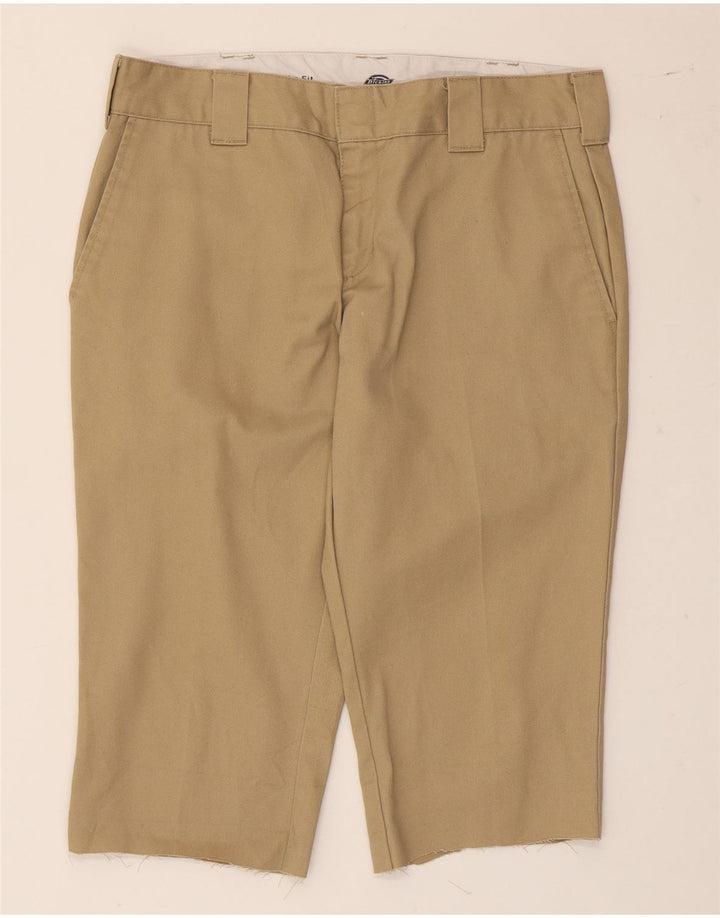 Pantaloncini chino slim da uomo Dickies W31 poliestere beige medio