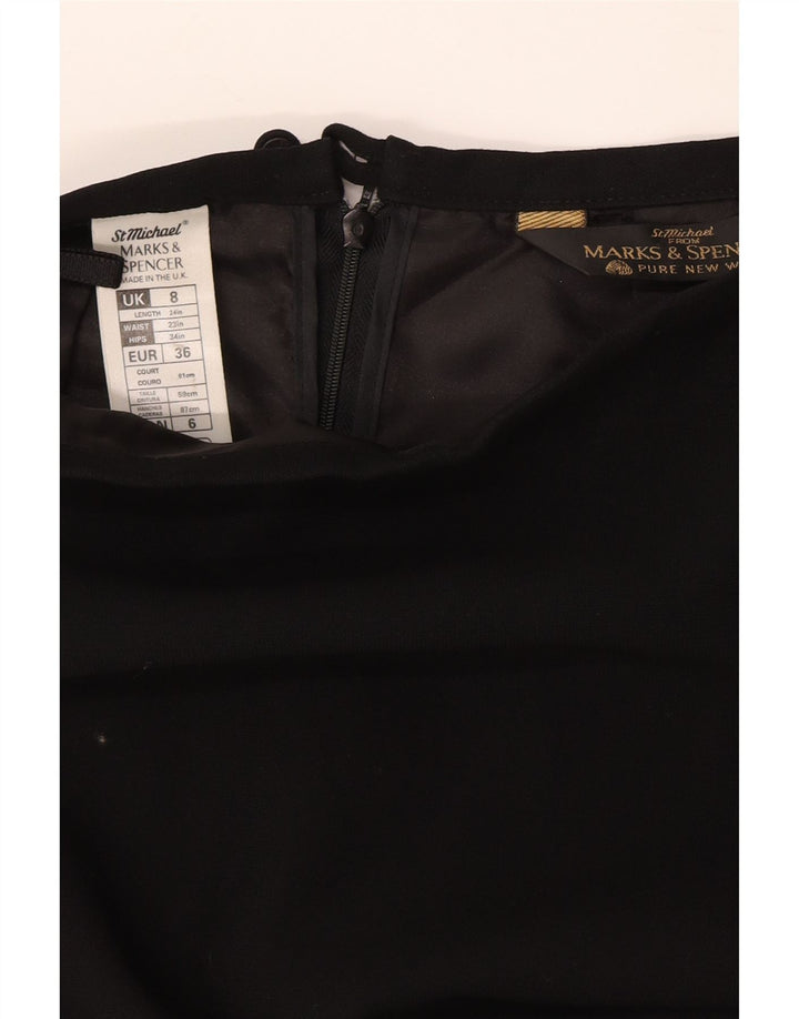 Gonna a tubino St. Michael da donna Marks & Spencer UK 8 piccola W26 nera