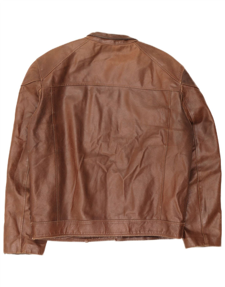 Giacca in Pelle Uomo Bata IT 52 XL Pelle Marrone