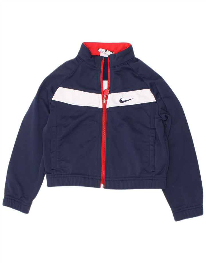 Giacca da tuta da ragazzo Nike 3-4 anni XS Poliestere color block blu navy