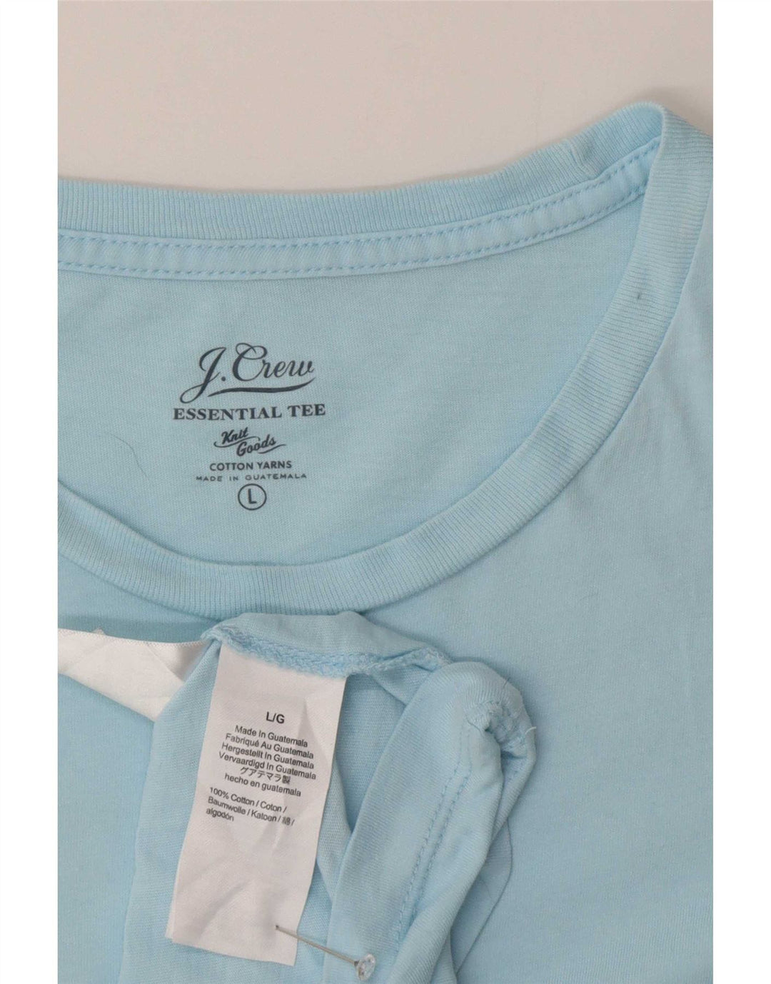 T-shirt da uomo J. Crew Top grande in cotone blu