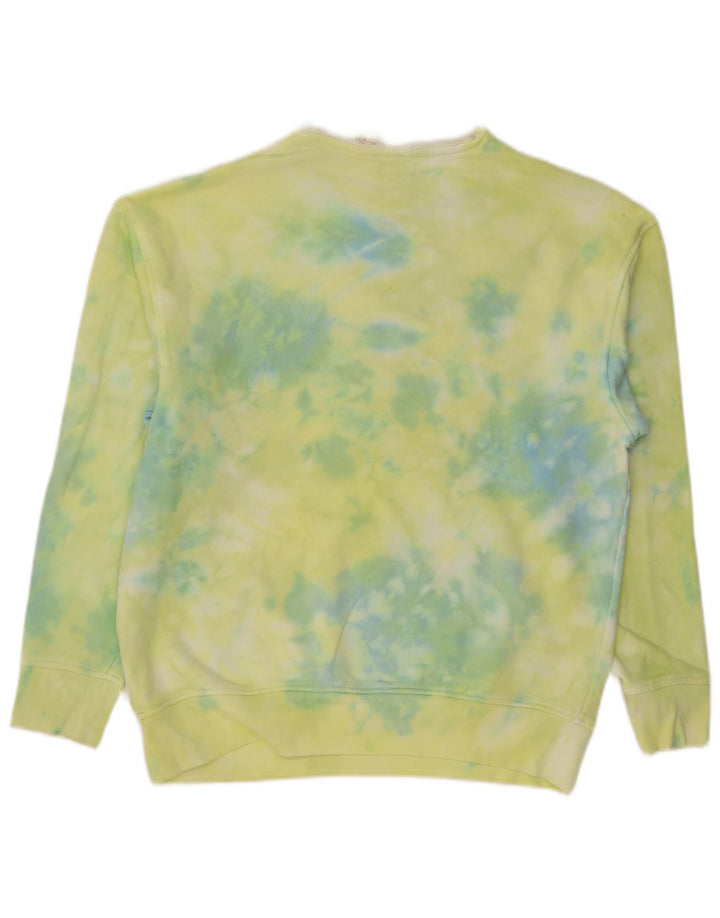 Levi's Felpa con grafica rilassata da uomo in cotone tie dye verde medio