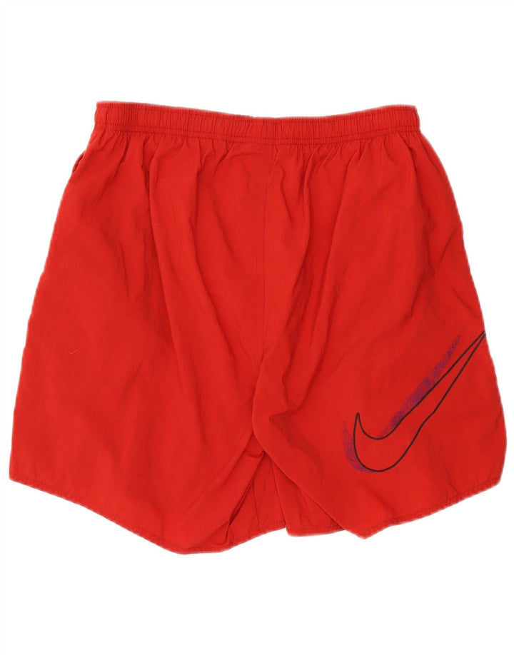 Pantaloncini sportivi da uomo Nike UK 34/36 grandi nylon rosso