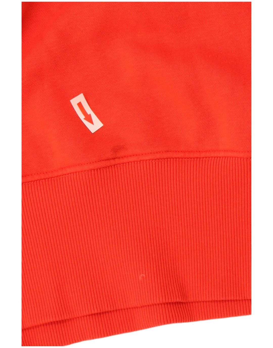 Felpa con grafica oversize da donna Adidas UK 8 Small Orange Cotton