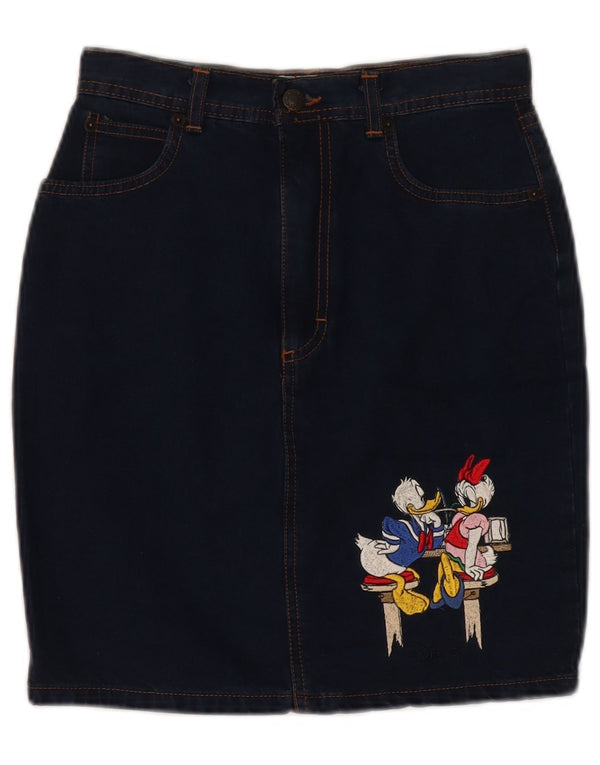 Emmanuel Shvili Gonna in denim da donna Paperino IT 40 piccola W26 blu navy