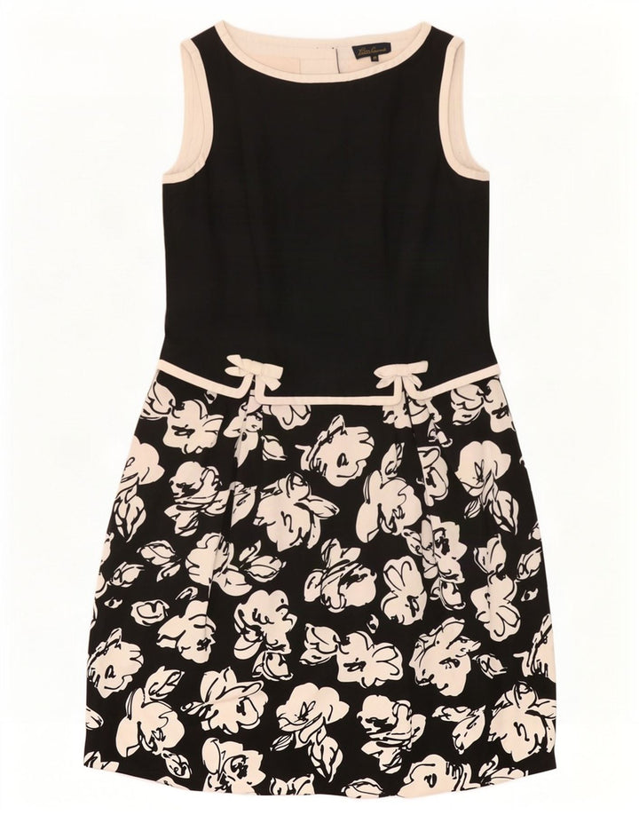 Abito basico senza maniche da donna Luisa Spagnoli IT 46 Large Nero floreale