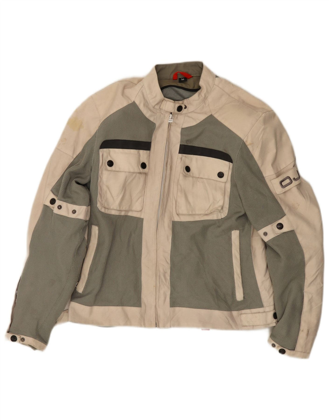 Giacca da corsa da donna OJ ATMOSFERE UK 14 Poliammide color block beige medio