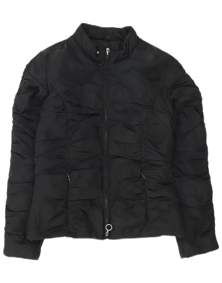 Moncler Donna Giacca imbottita Taglia 2 Medio Nero Poliestere
