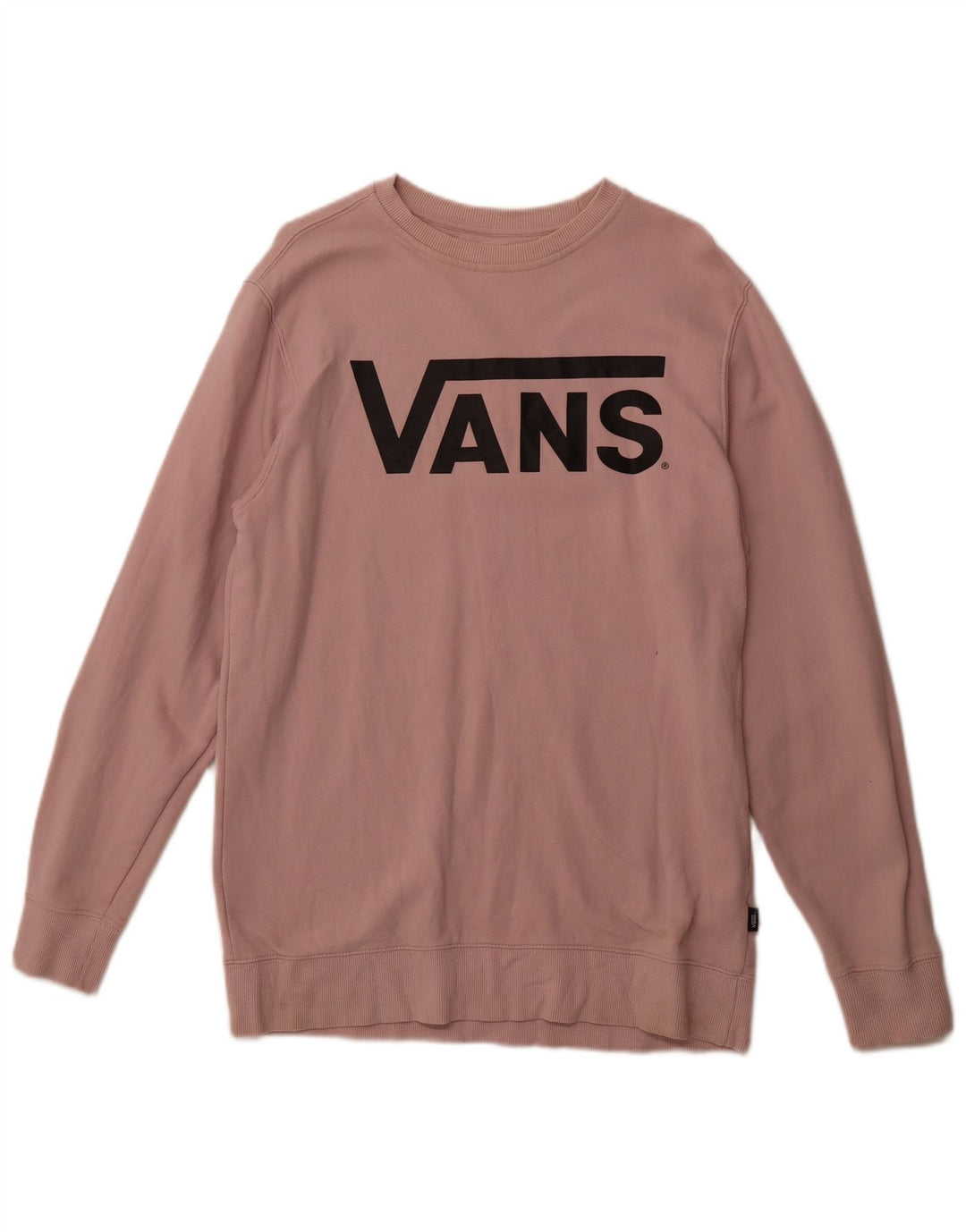 VANS Womens Graphic Sweatshirt Jumper UK 14 Medium Pink Cotton