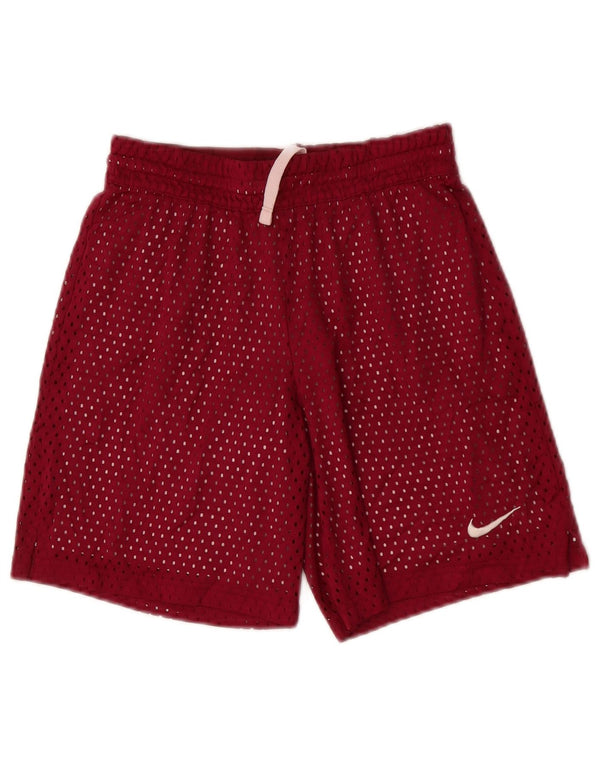 Pantaloncini sportivi Nike Dri Fit per ragazze 12-13 anni Large Maroon Poliestere