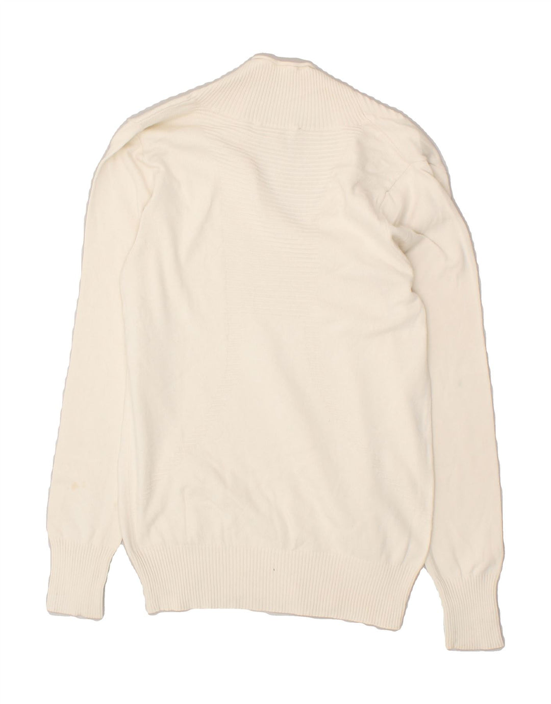 DIESEL Womens V-Neck Jumper Sweater UK 8 Small  Beige Striped Vintage Diesel and Second-Hand Diesel from Messina Hembry 