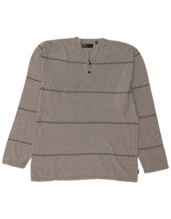 Top VANS da uomo a maniche lunghe XL grigio geometrico