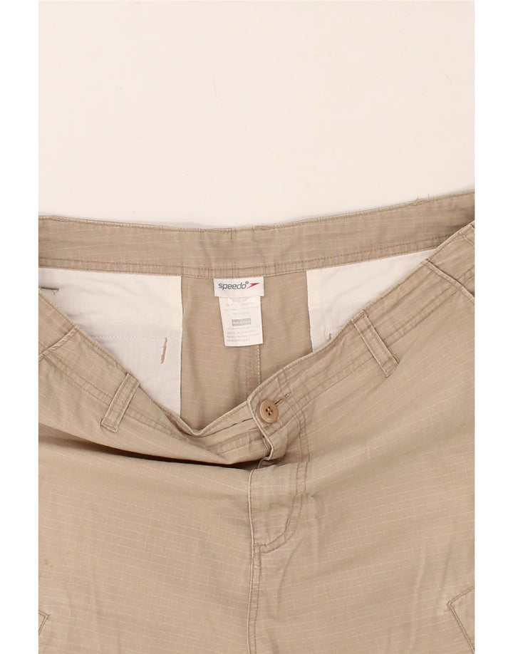 SPEEDO Mens Cargo Shorts W34 Large Beige Cotton Vintage Speedo and Second-Hand Speedo from Messina Hembry 