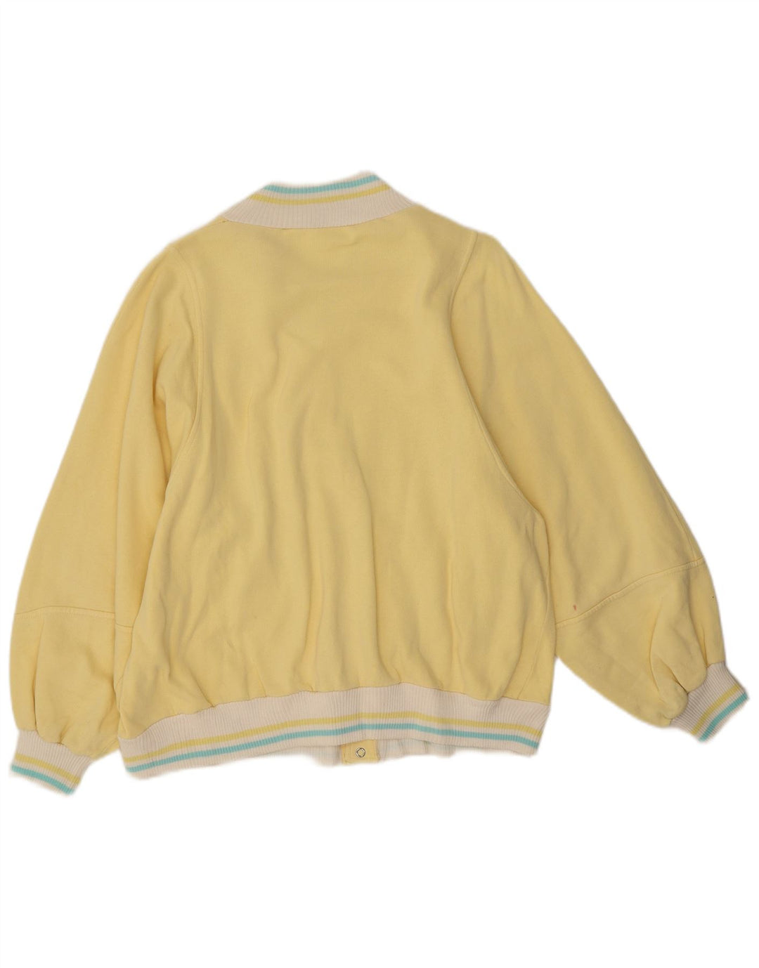 Giacca da tuta da uomo James Dillon grande in cotone color block giallo