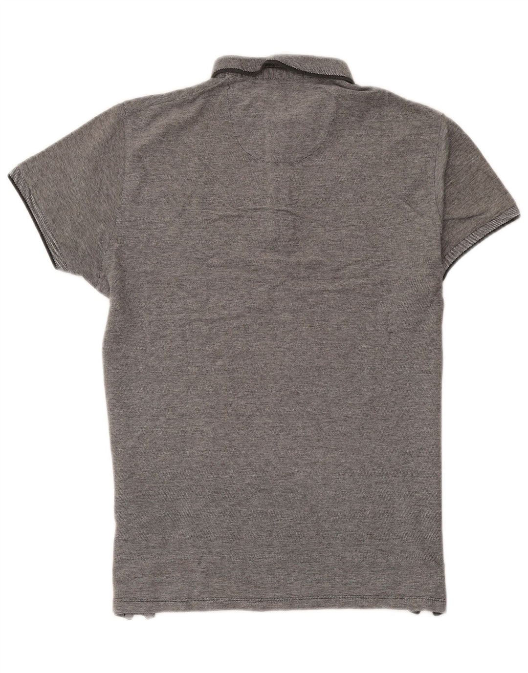 Polo da uomo Wrangler in cotone a righe grigio medio