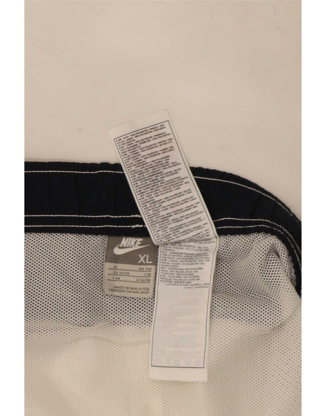 Short da nuoto Nike da uomo XL Colore bianco a blocchi in poliestere
