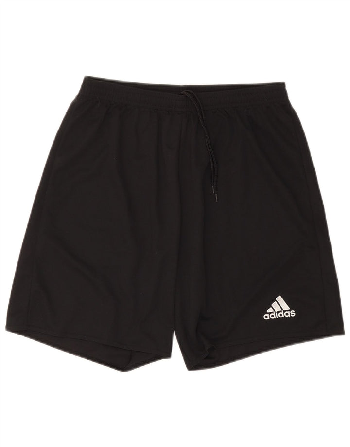 Pantaloncini sportivi Adidas Climalite da uomo medio poliestere nero
