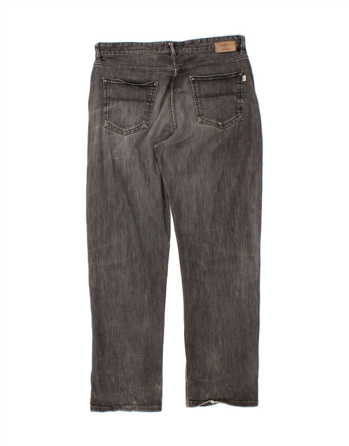 CERRUTI 1881 Mens Distressed Straight Jeans W38 L31 Grey Vintage Cerruti 1881 and Second-Hand Cerruti 1881 from Messina Hembry 