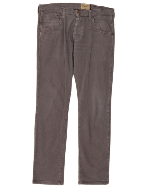 Jeans dritti slim da uomo Wrangler Spencer W32 L32 cotone grigio