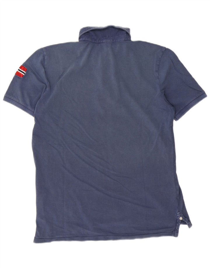 Polo da uomo Napapijri piccola in cotone blu navy