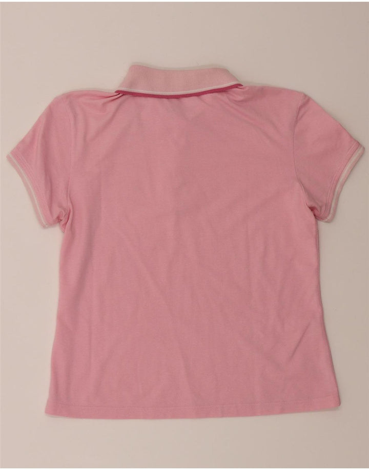CHAMPION Womens Polo Shirt UK 14 Medium Pink Vintage Champion and Second-Hand Champion from Messina Hembry 