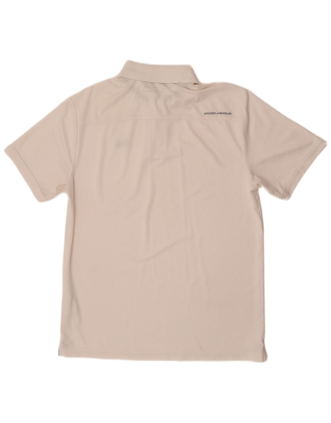 Polo Under Armour da uomo Heat Gear, grande, in poliestere bianco
