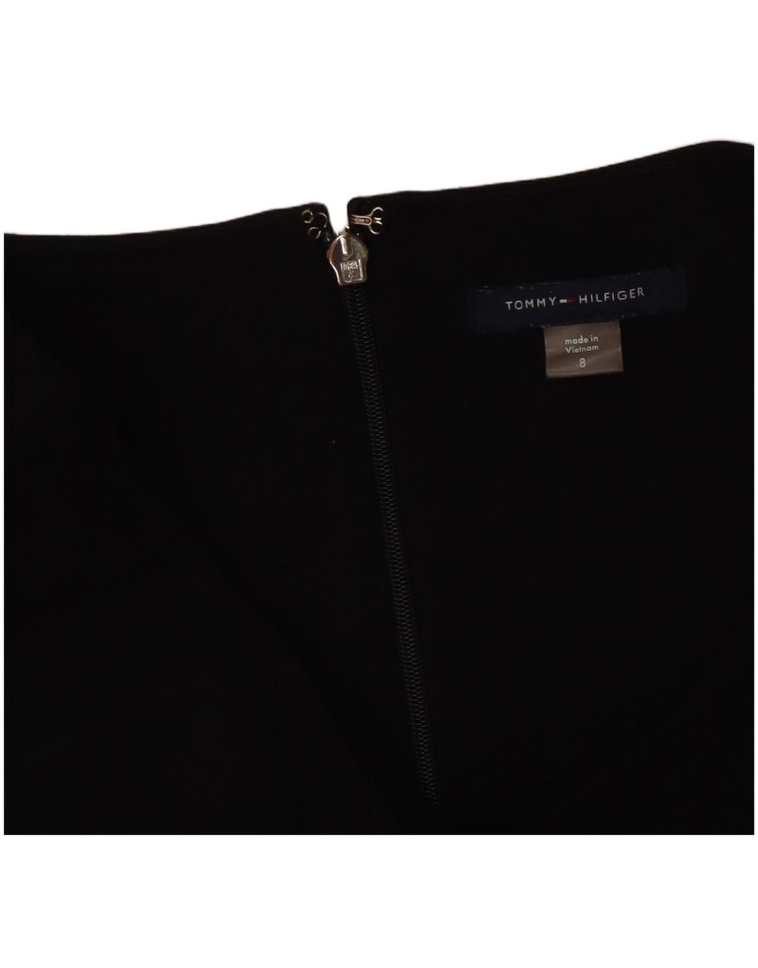 Abito a trapezio senza maniche da donna Tommy Hilfiger US 8 medio a righe nere