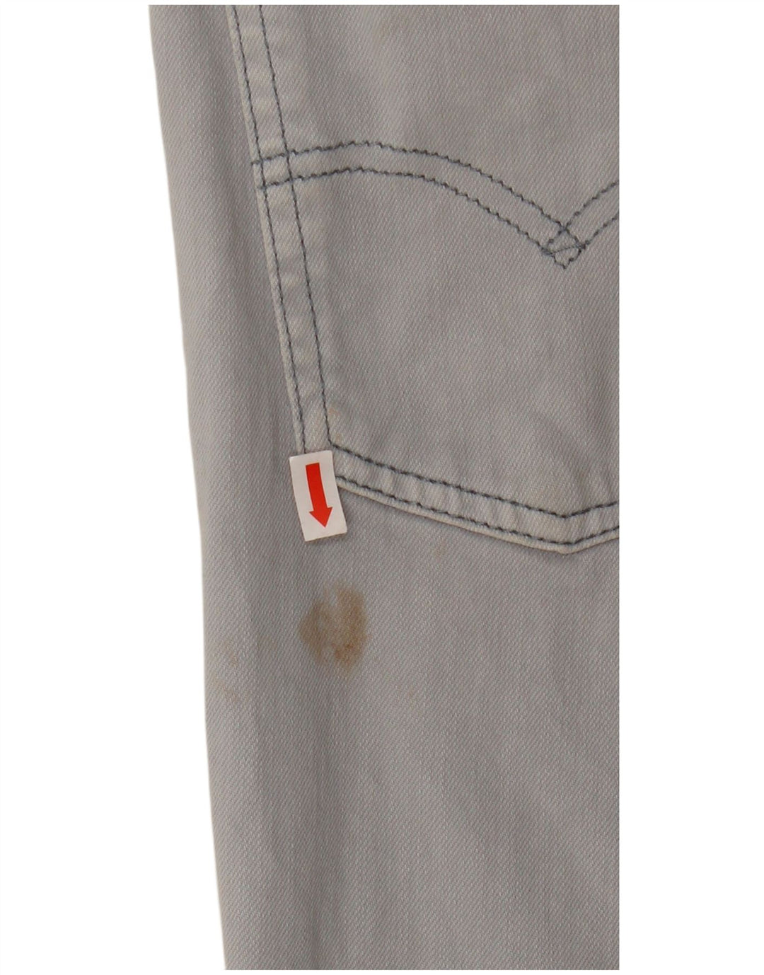 Levi's Uomo 511 Slim Jeans W32 L27 Cotone Grigio