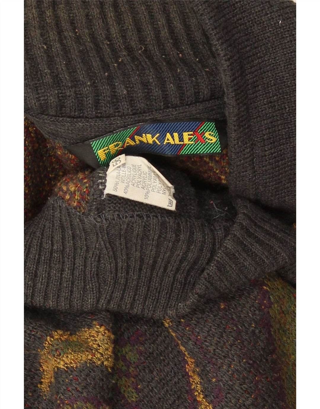 Maglione cardigan da uomo Frank Alexs IT 56 2XL multicolore geometrico