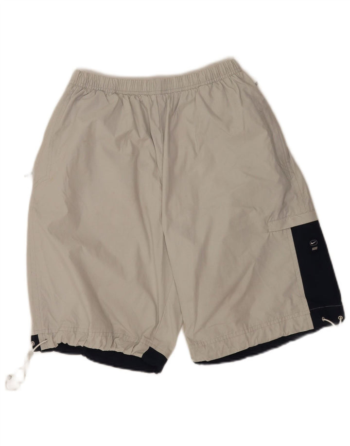 Pantaloncini sportivi Nike Dri Fit Cargo da uomo in poliestere color block grigio medio