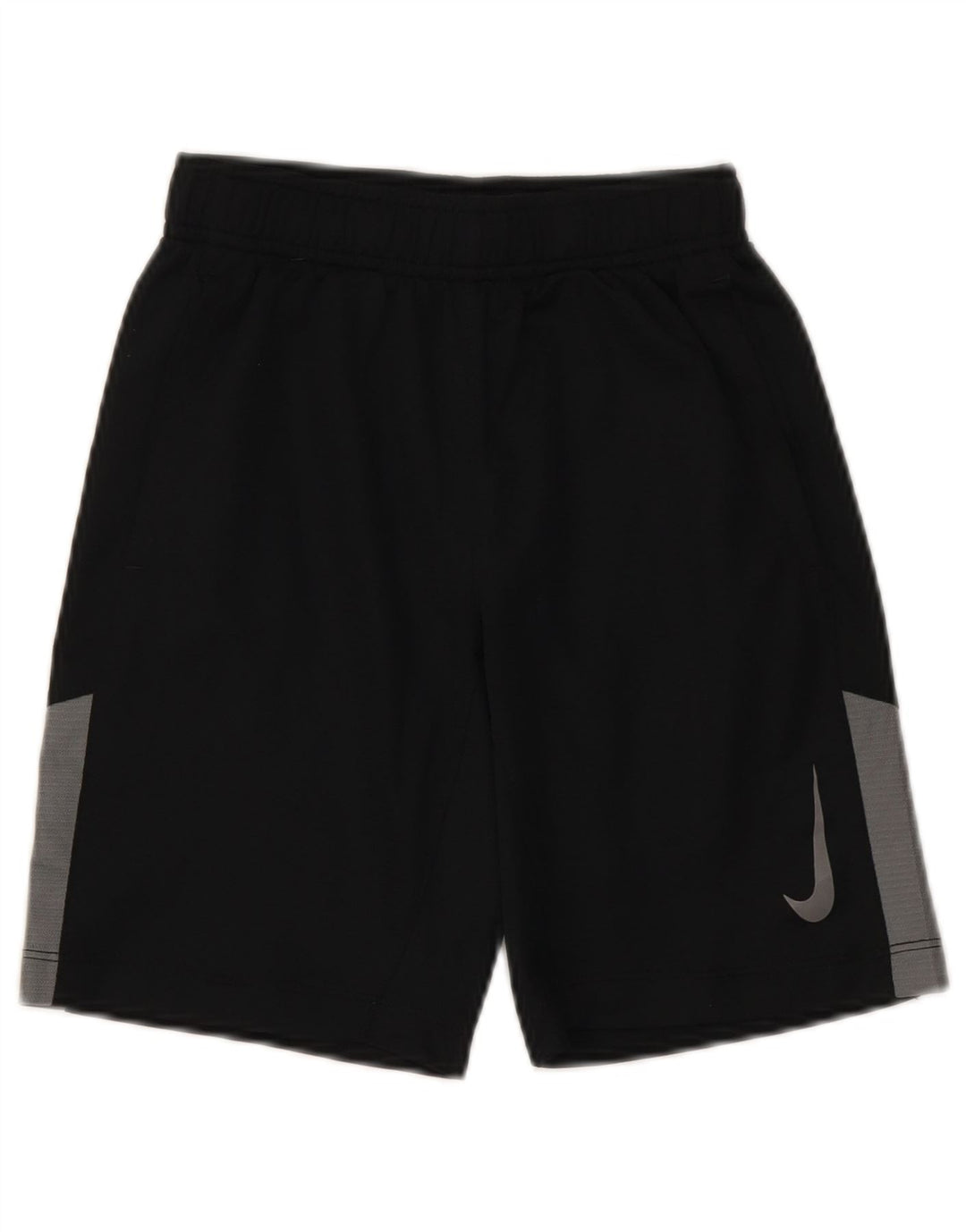 Pantaloncini sportivi Nike da ragazzo Dri Fit 8-9 anni Small Nero Colourblock Poliestere
