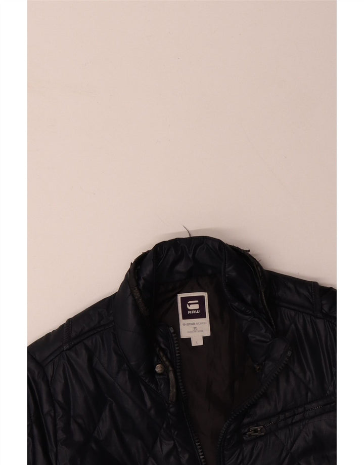 Giacca trapuntata da donna G-STAR UK 16 grande poliestere blu navy