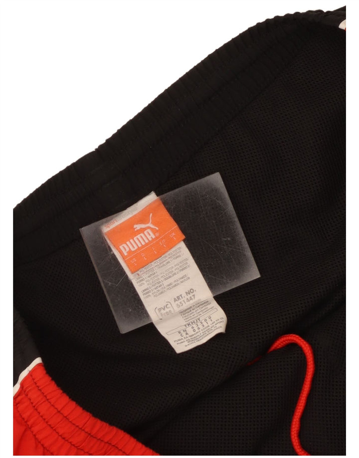 Pantaloni da tuta da uomo Puma Large in poliestere color block nero