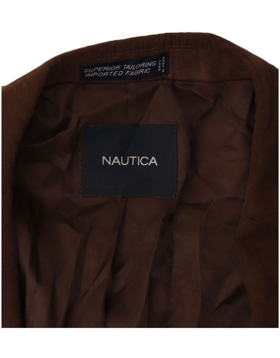 Giacca blazer da uomo a 2 bottoni NAUTICA UK 42 XL Marrone