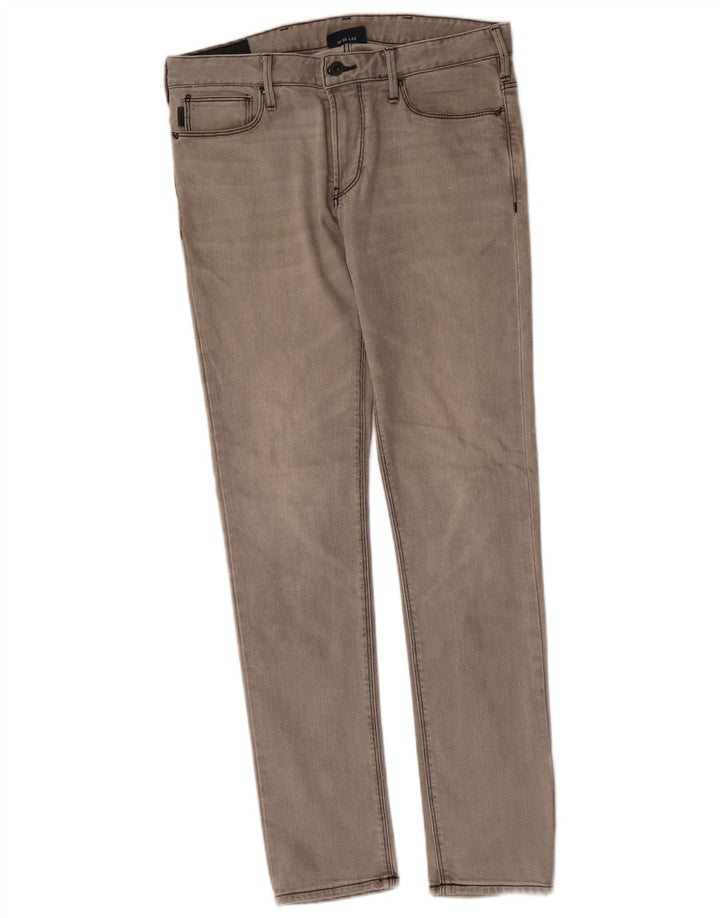 Jeans skinny da uomo Armani W30 L32 in cotone grigio