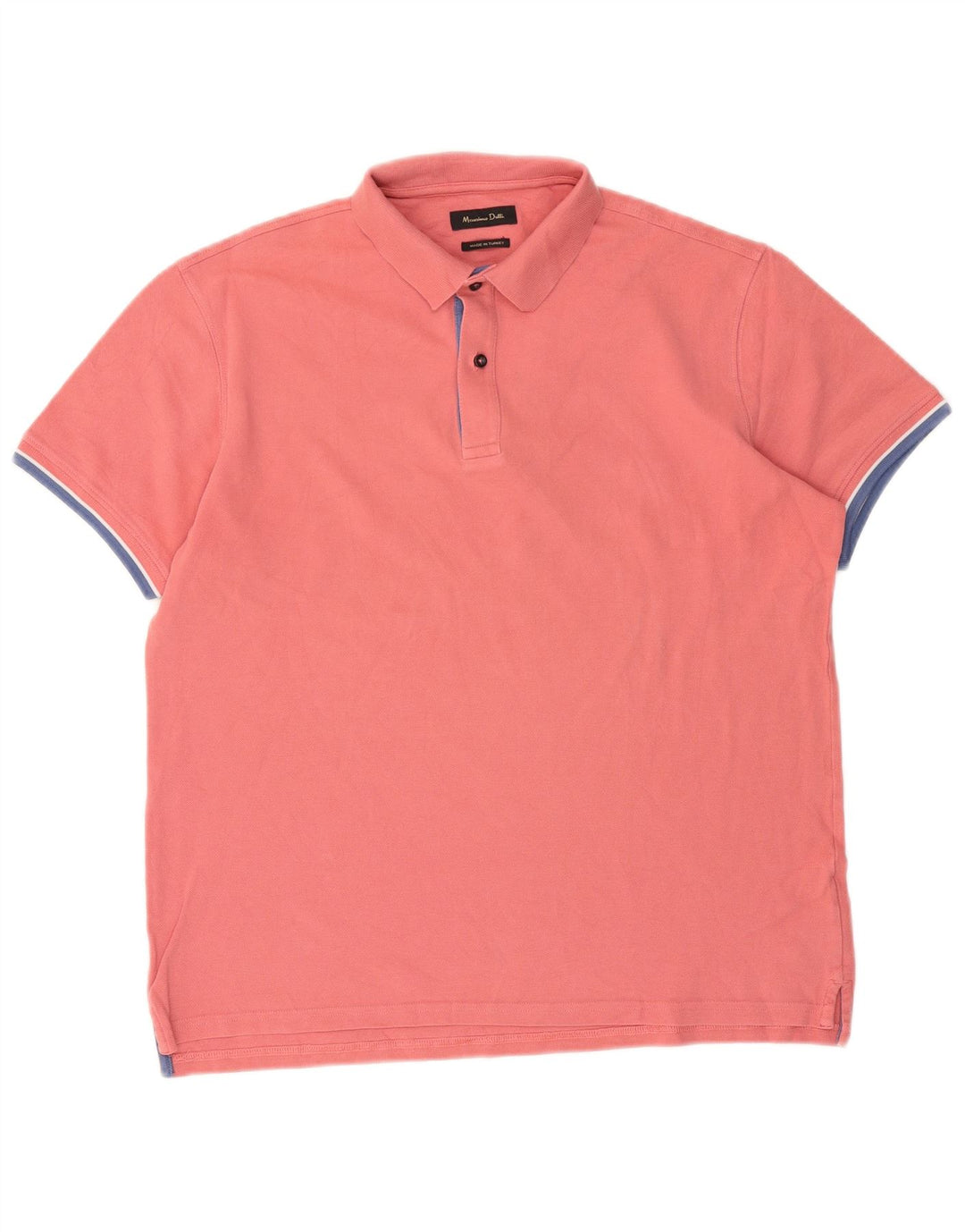 Polo da uomo Massimo Dutti XL in cotone rosa