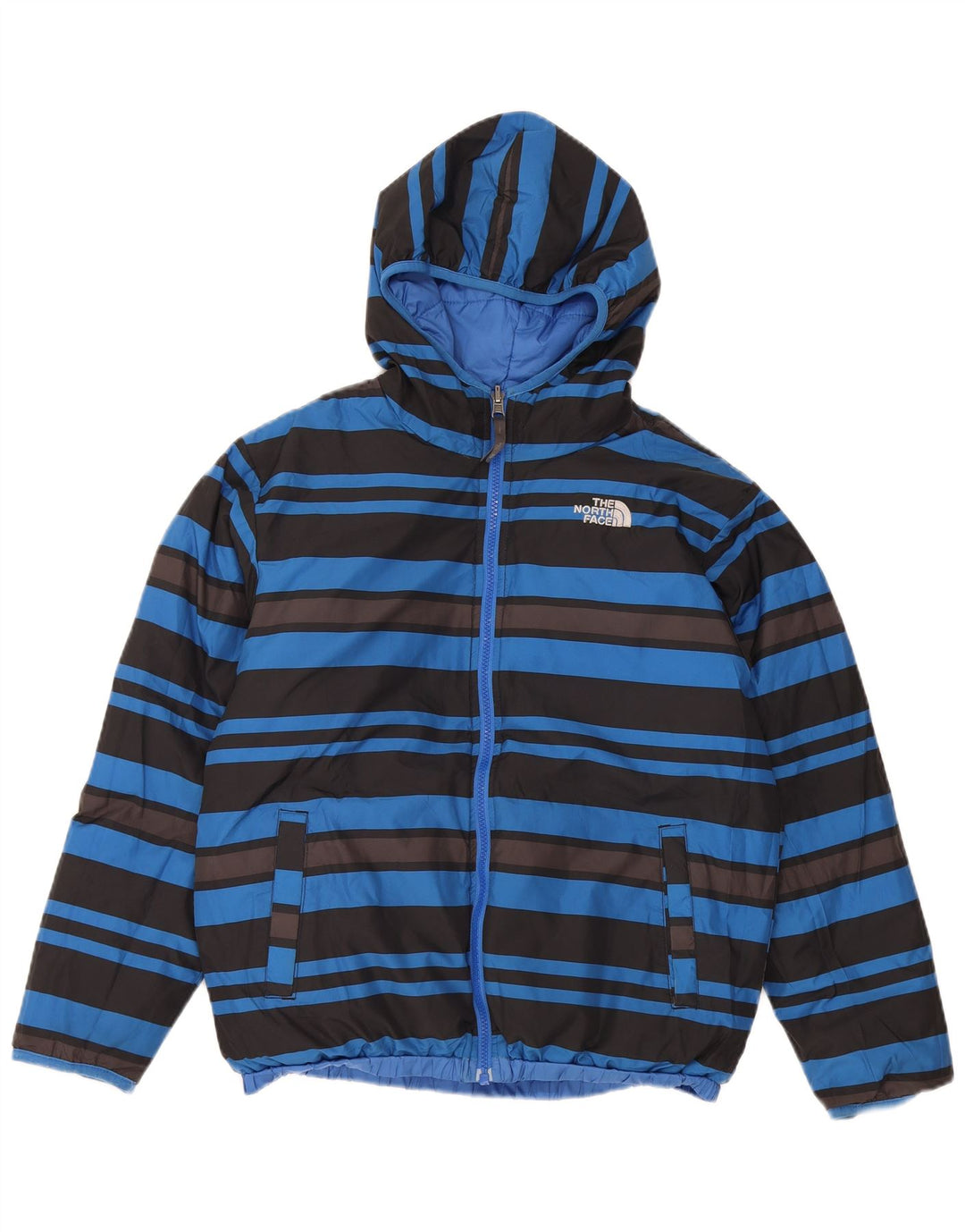 Giacca imbottita reversibile con cappuccio The North Face per ragazzi 12-13 anni, grande blu